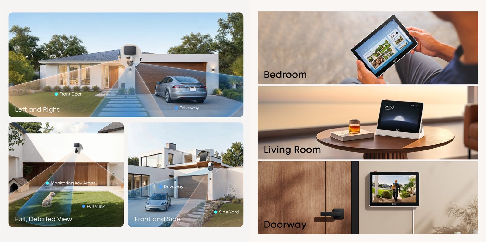 A collage of images of a house