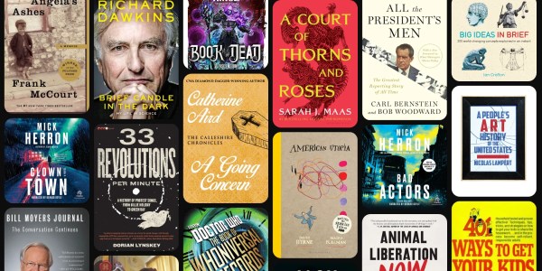 A collage of books