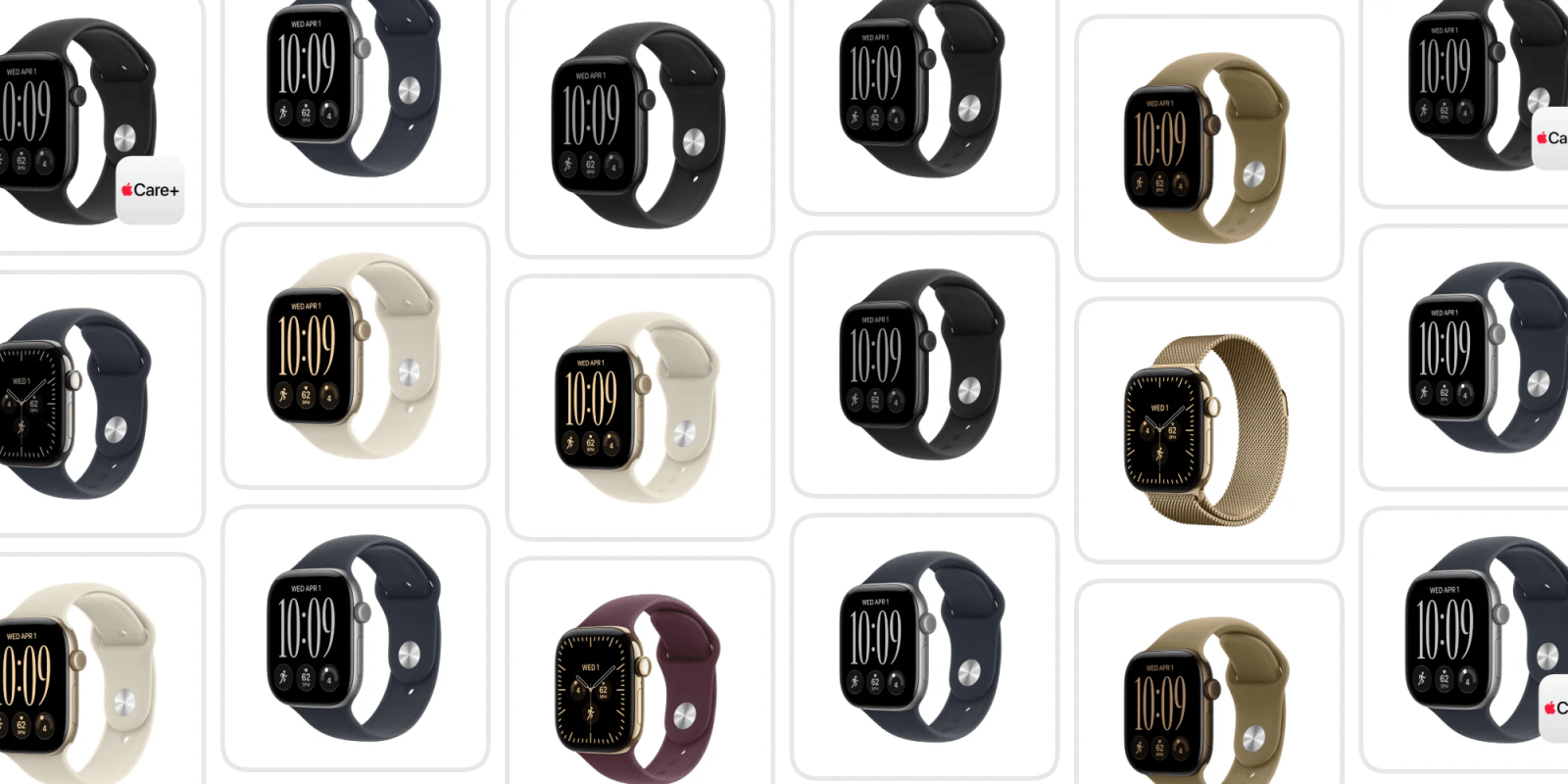 A collage of different watches