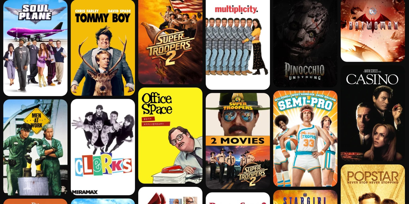 A collage of movie posters