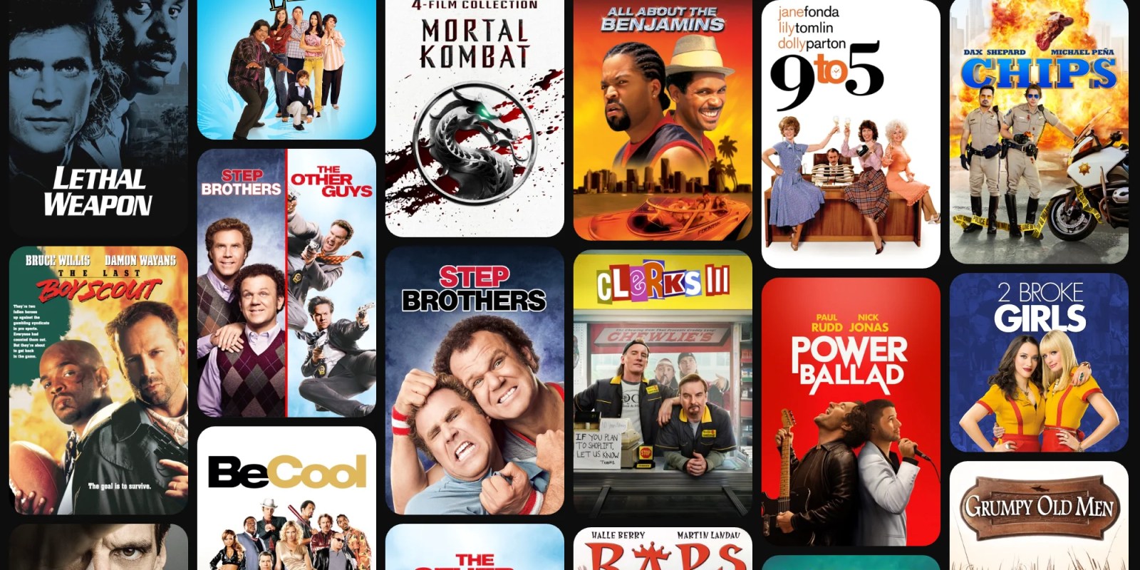 A collage of movies