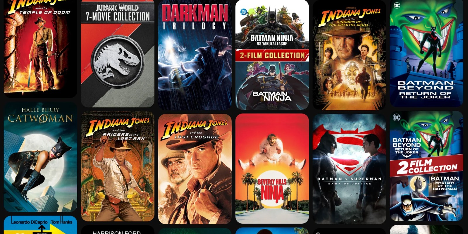 A collage of movies