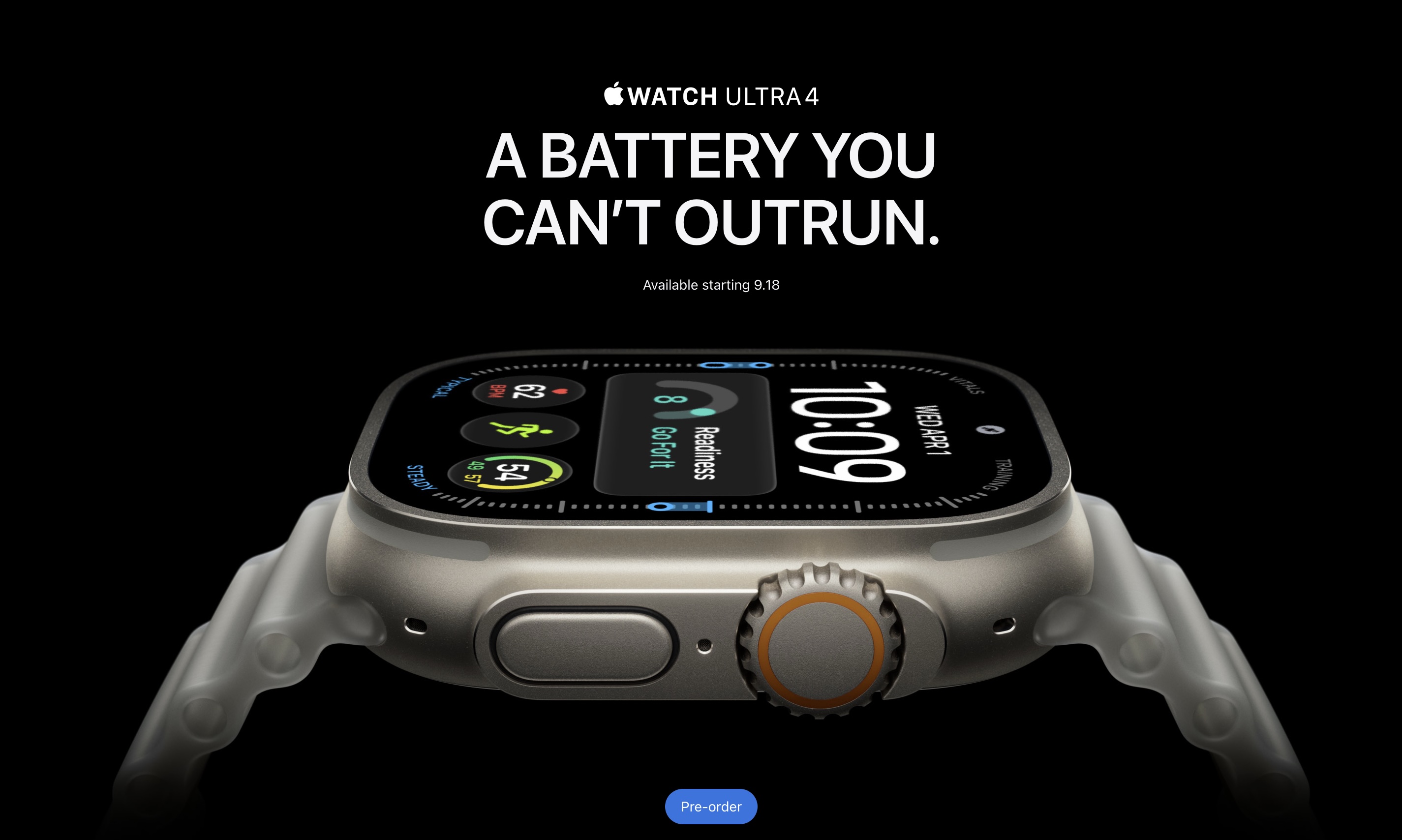 A smart watch with a screen showing the time