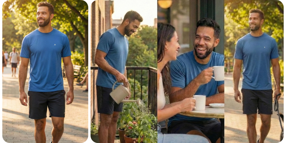 A collage of a man and woman
