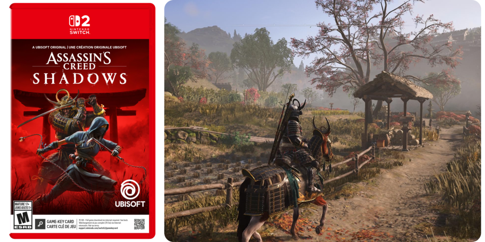 A video game card with a man on a horse