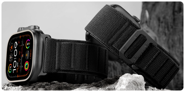 A black watch on a rock