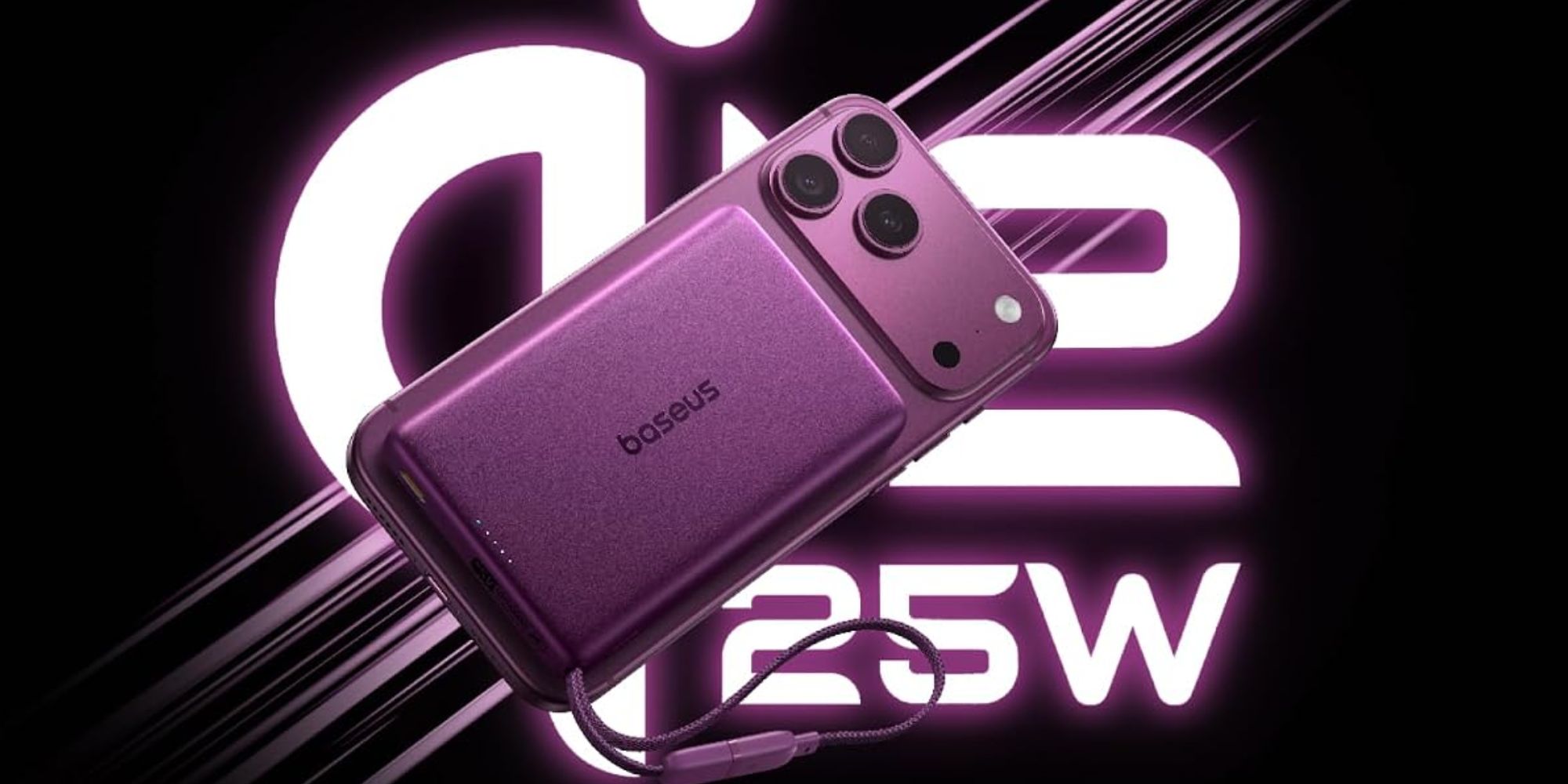 Complete the Burgundy iPhone 18 Pro look with Baseus’ new 25W Qi2.2 MagSafe power bank at $66 [Launch Deal]