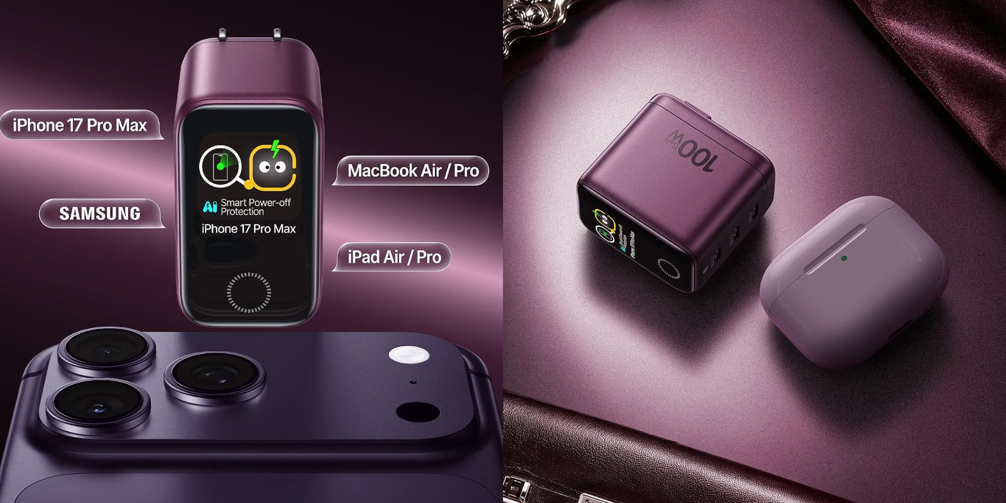 Image showing renders of Baseus' PicoGo Pro charger.