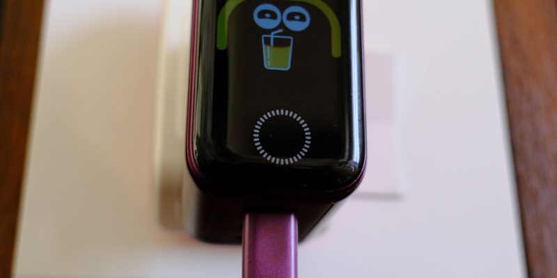 A close up of a smart watch