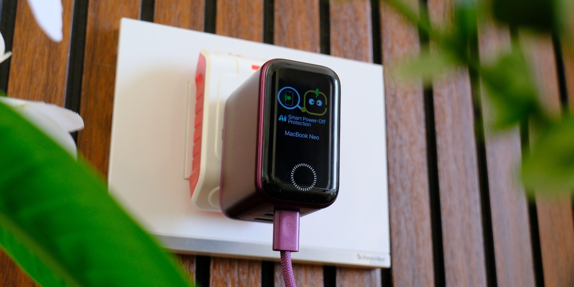 A device with a cord attached to it