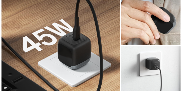 Image showing renders of Belkin's 45W charger.