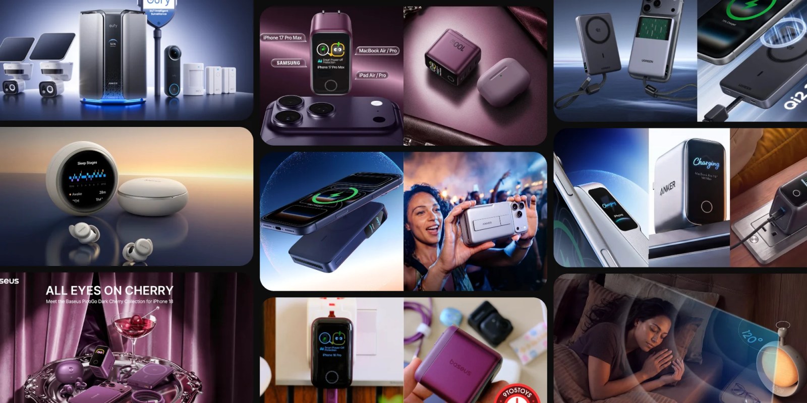 A collage of different electronic devices