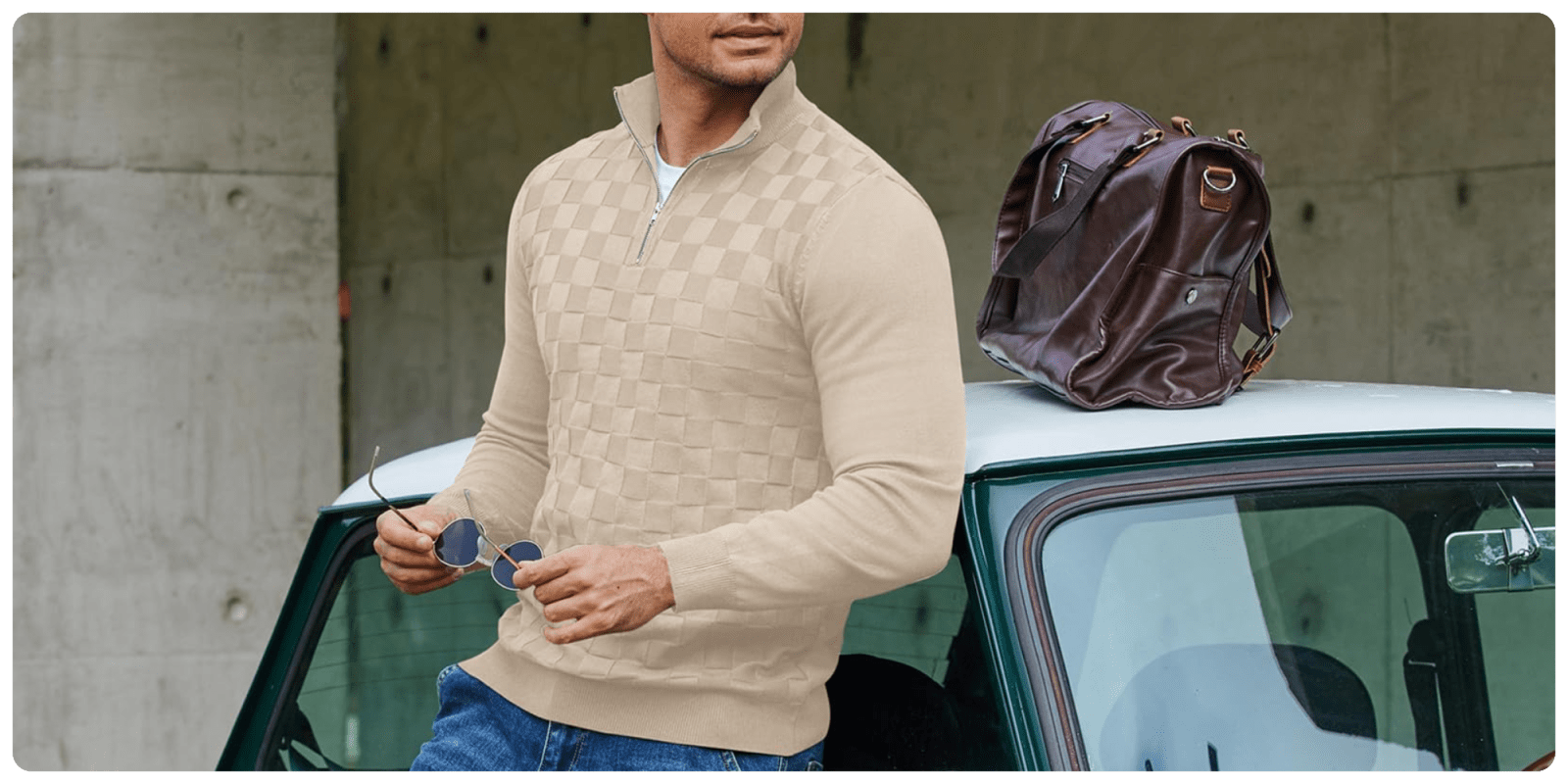 A man standing next to a car