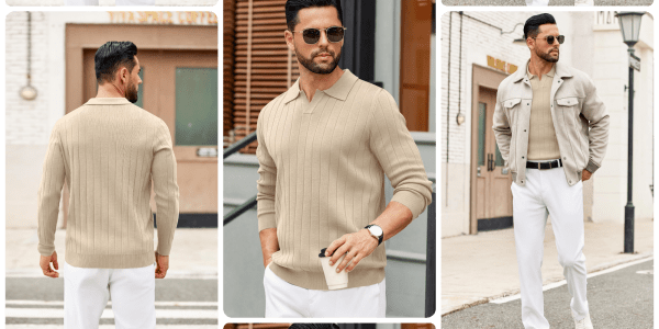 A collage of a man wearing sunglasses