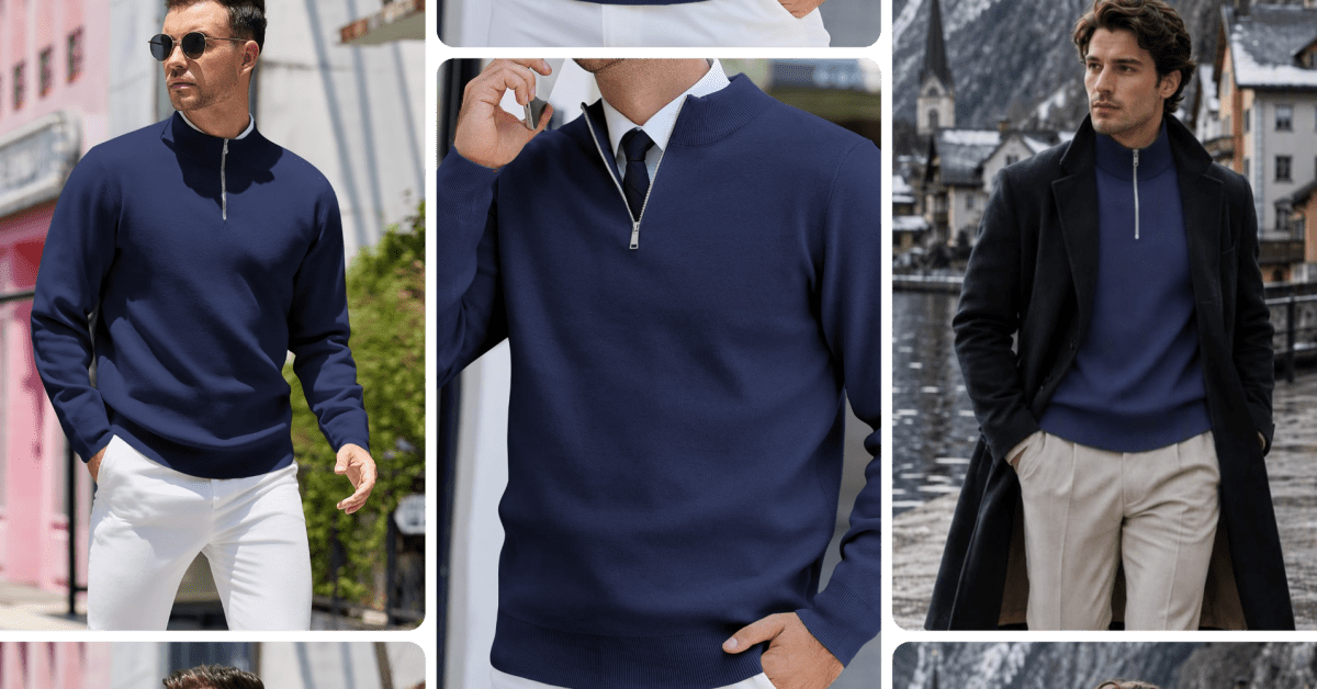 Bring home some slim fit quarter-zip sweaters from (Save 53%) Bring home some slim fit quarter-zip sweaters from (Save 53%)