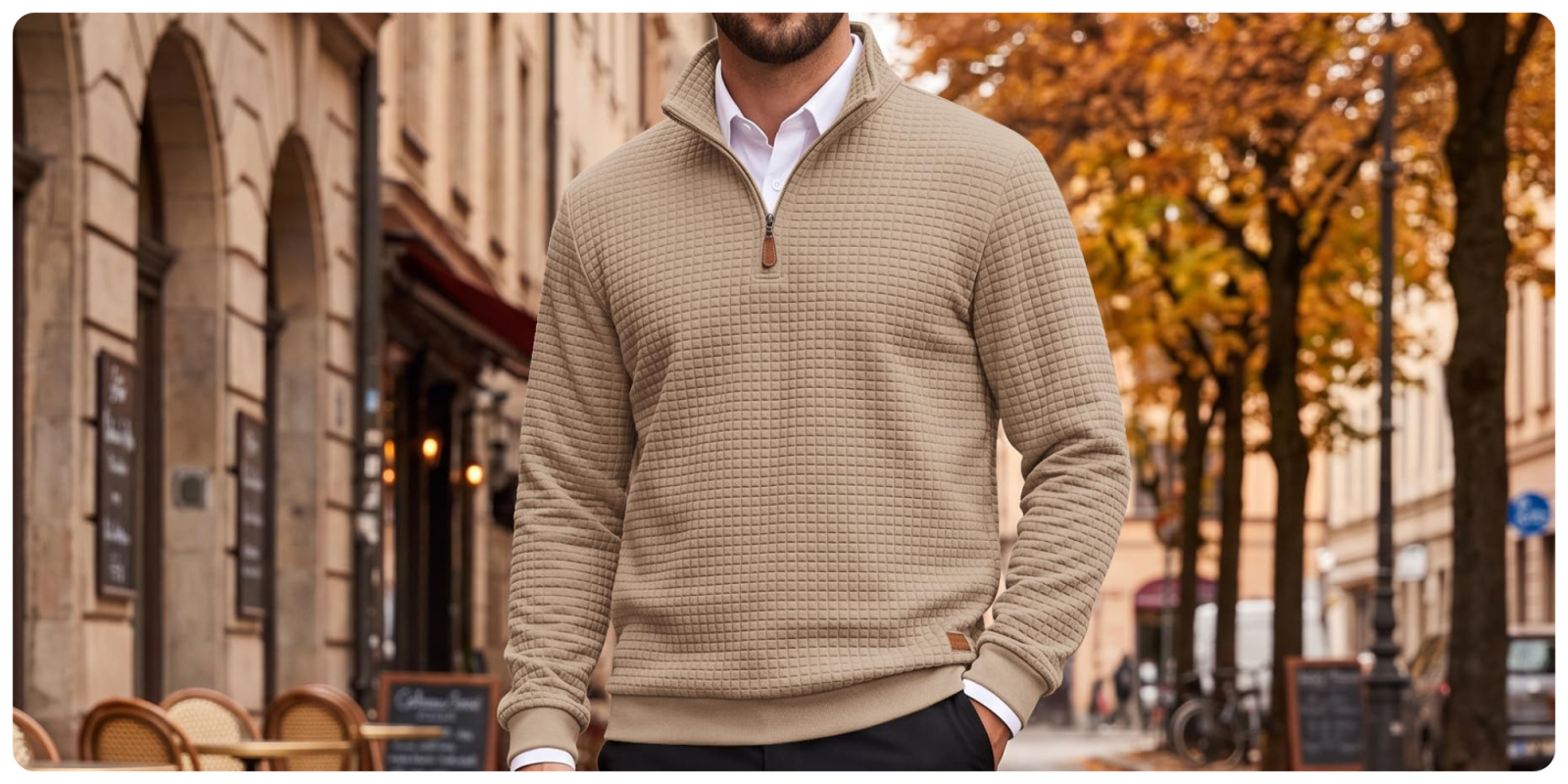 A man wearing a sweater