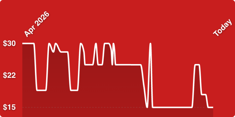 A white line on a red background