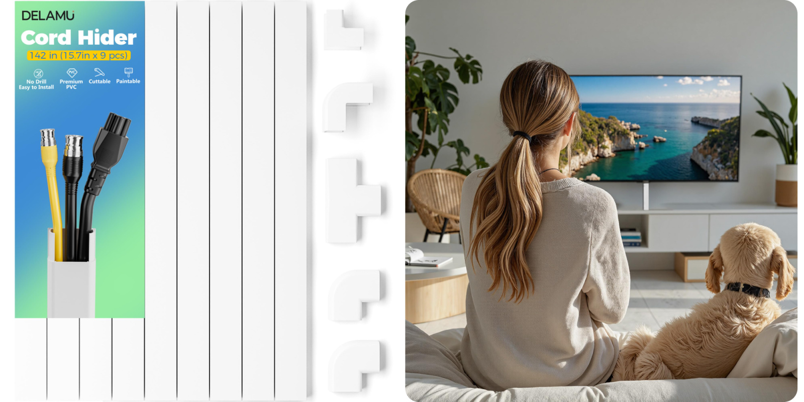A woman sitting on the floor looking at a television