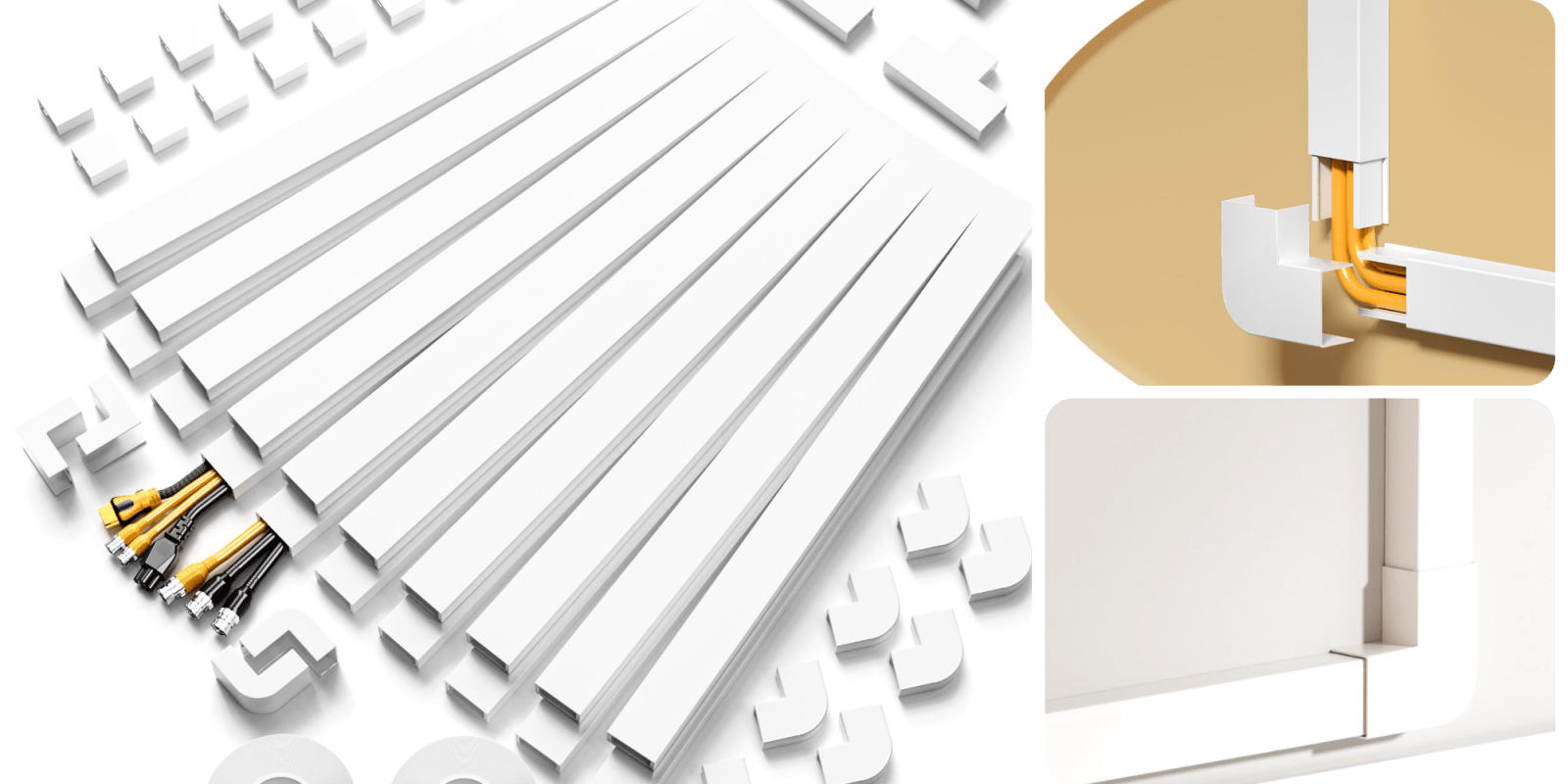 A close up of a white object