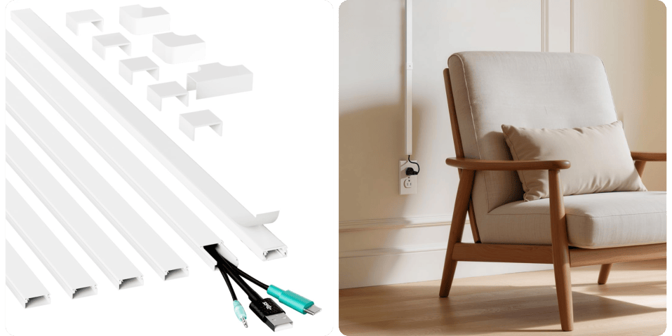A close-up of a chair