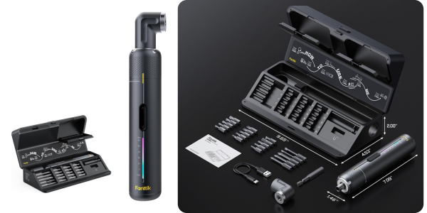 A black device with different components