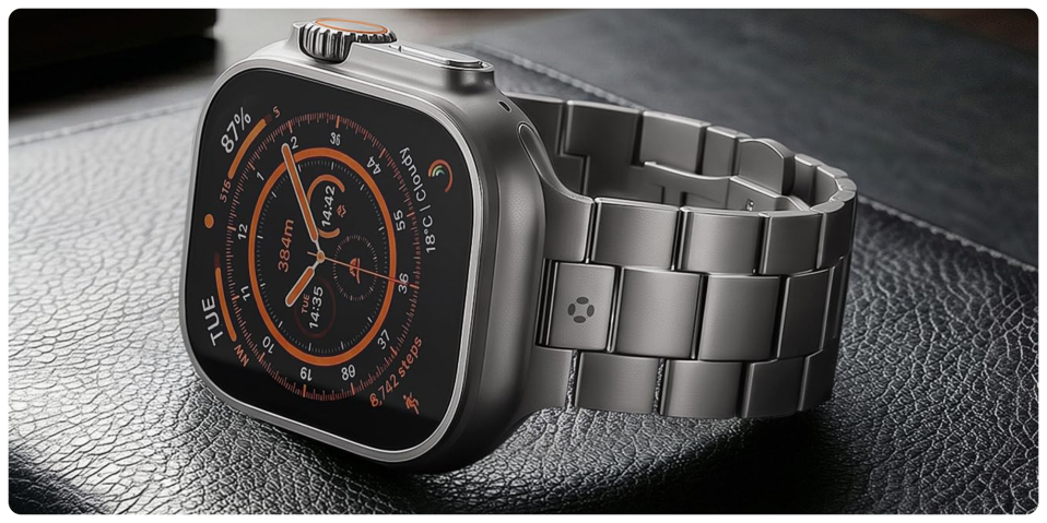 A close up of a watch