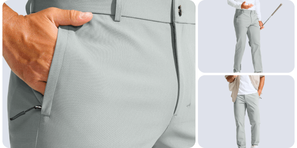 A close up of a person's pants