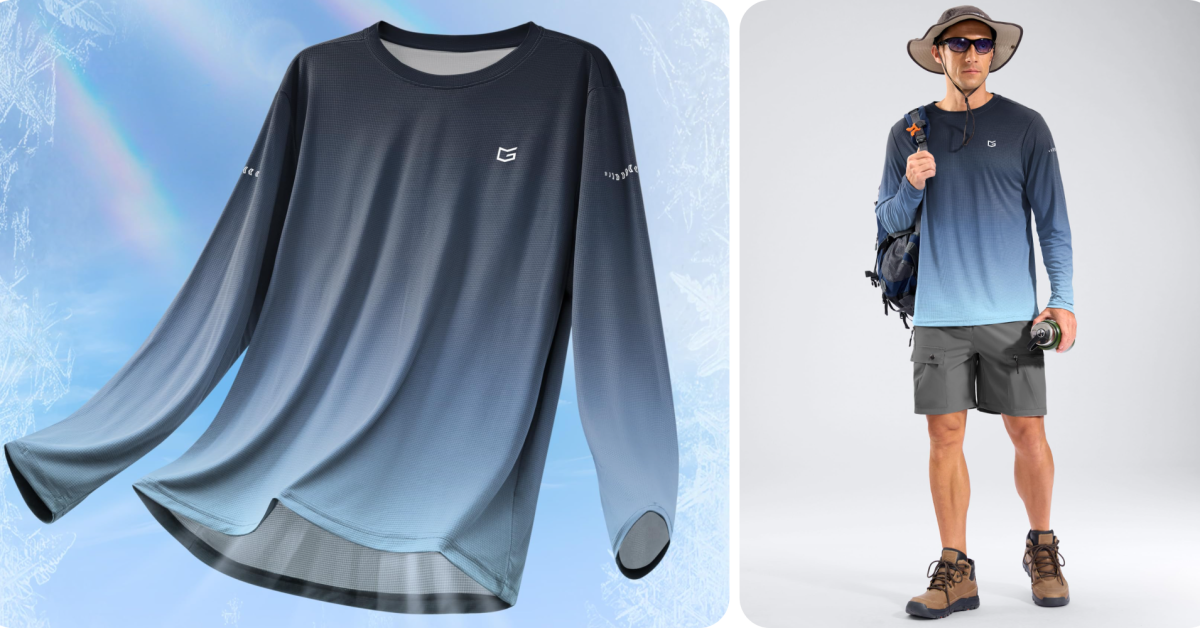 Stay cool while hiking this fall with G Gradual’s UPF 50+ long sleeve shirt down at (Reg. ) Stay cool while hiking this fall with G Gradual’s UPF 50+ long sleeve shirt down at (Reg. )