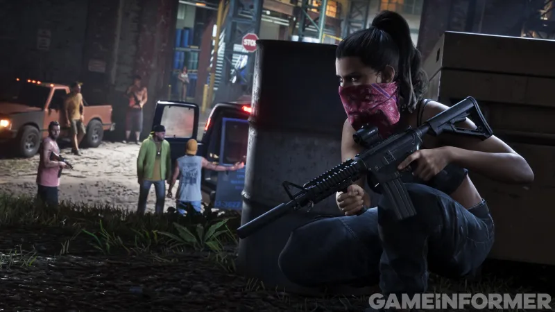 A woman holding a gun