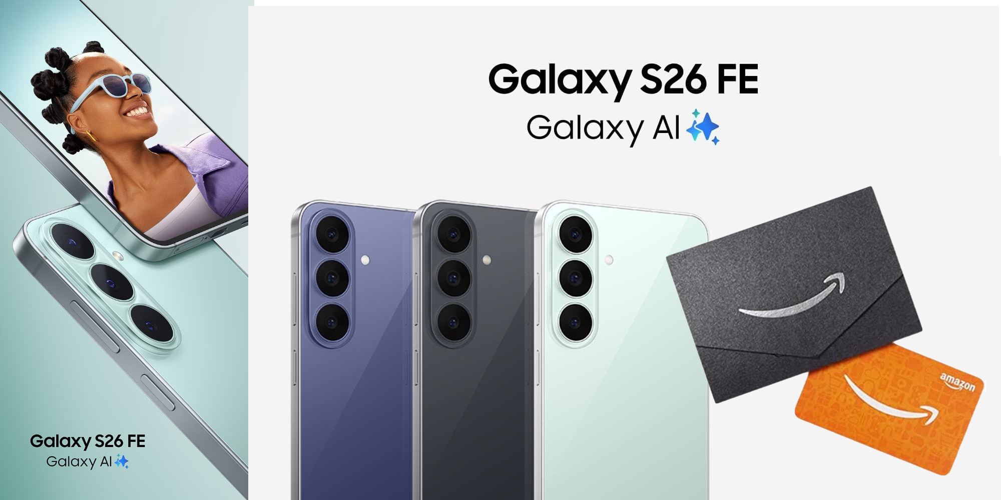 New Galaxy S26 FE launches today with a FREE $200 Amazon gift card