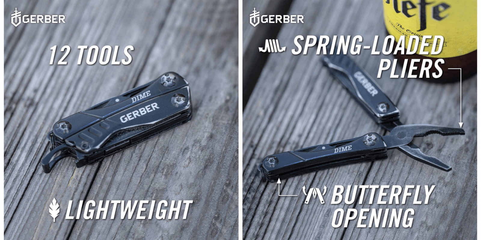 A collage of a multi tool