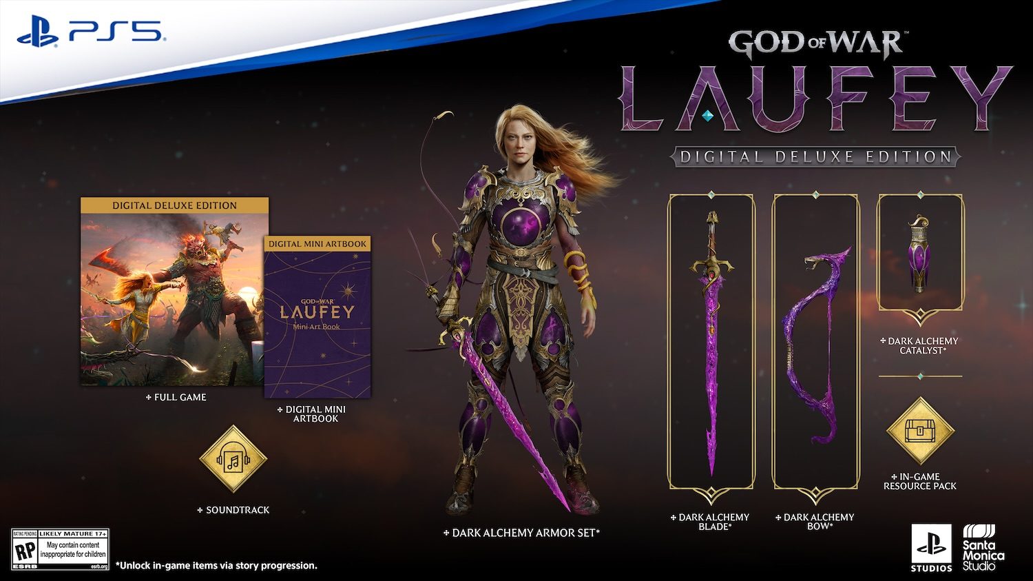 A video game poster with a woman in armor