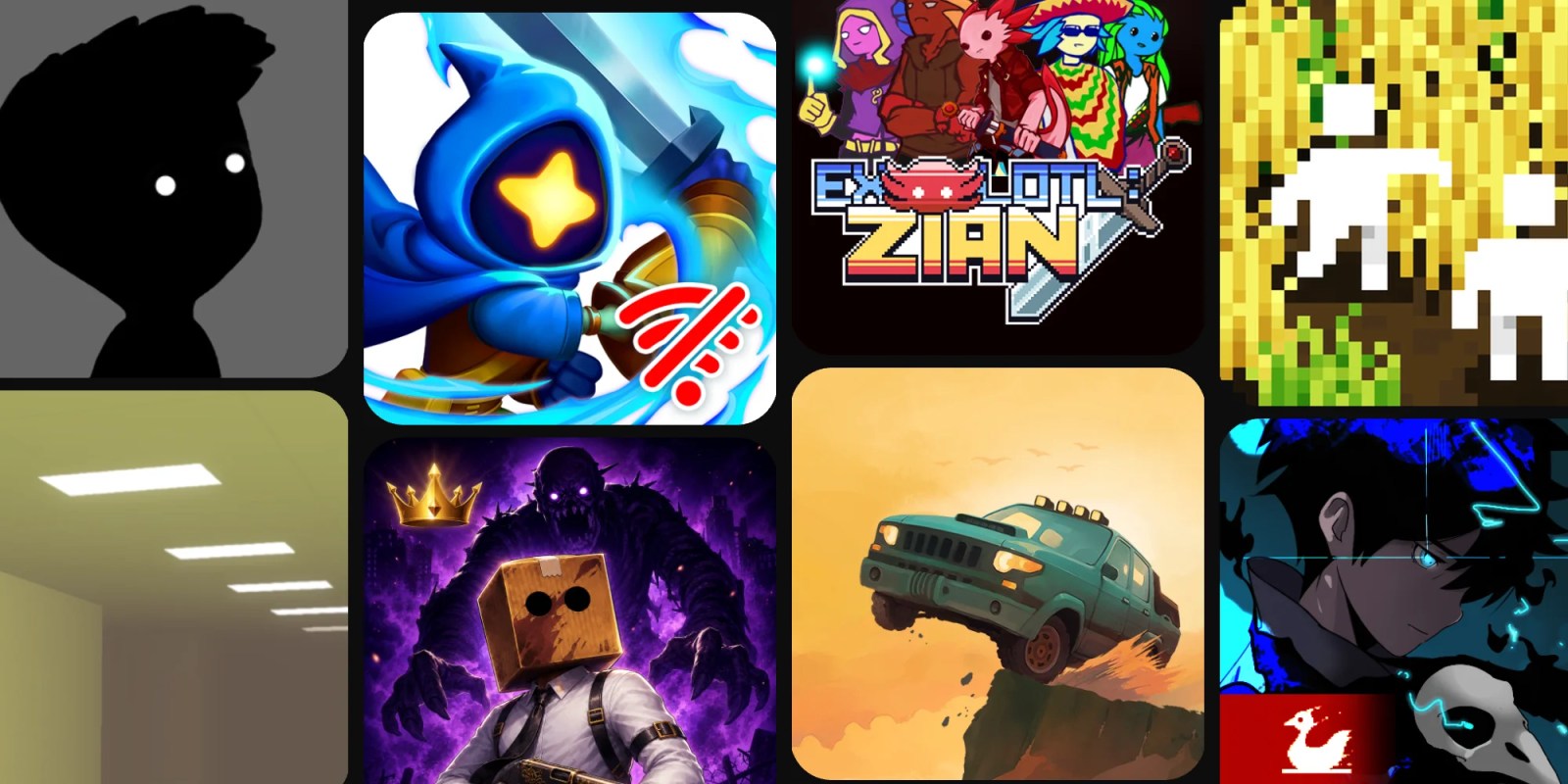 A collage of a video game