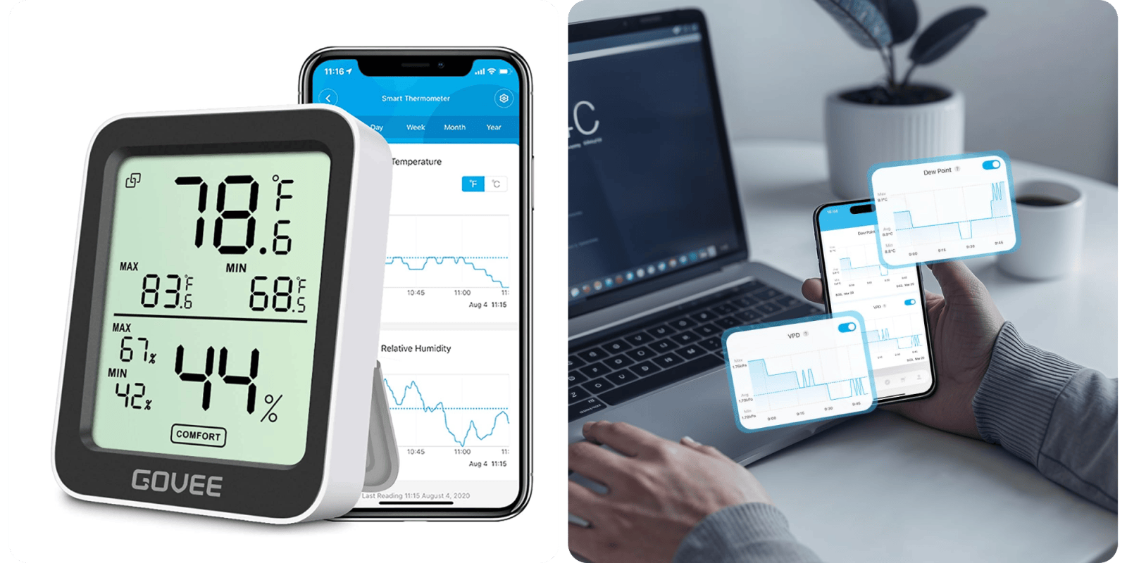 A person using a device to measure the temperature