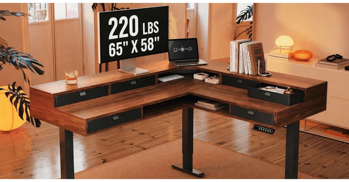 Feature-packed, spacious, and now-affordable standing desk strikes $160 (Reg. $300)