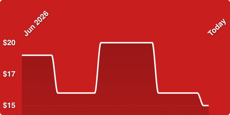 A line drawing of a red background