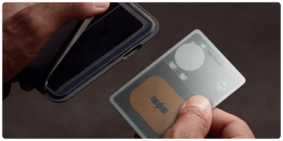 A person holding a card