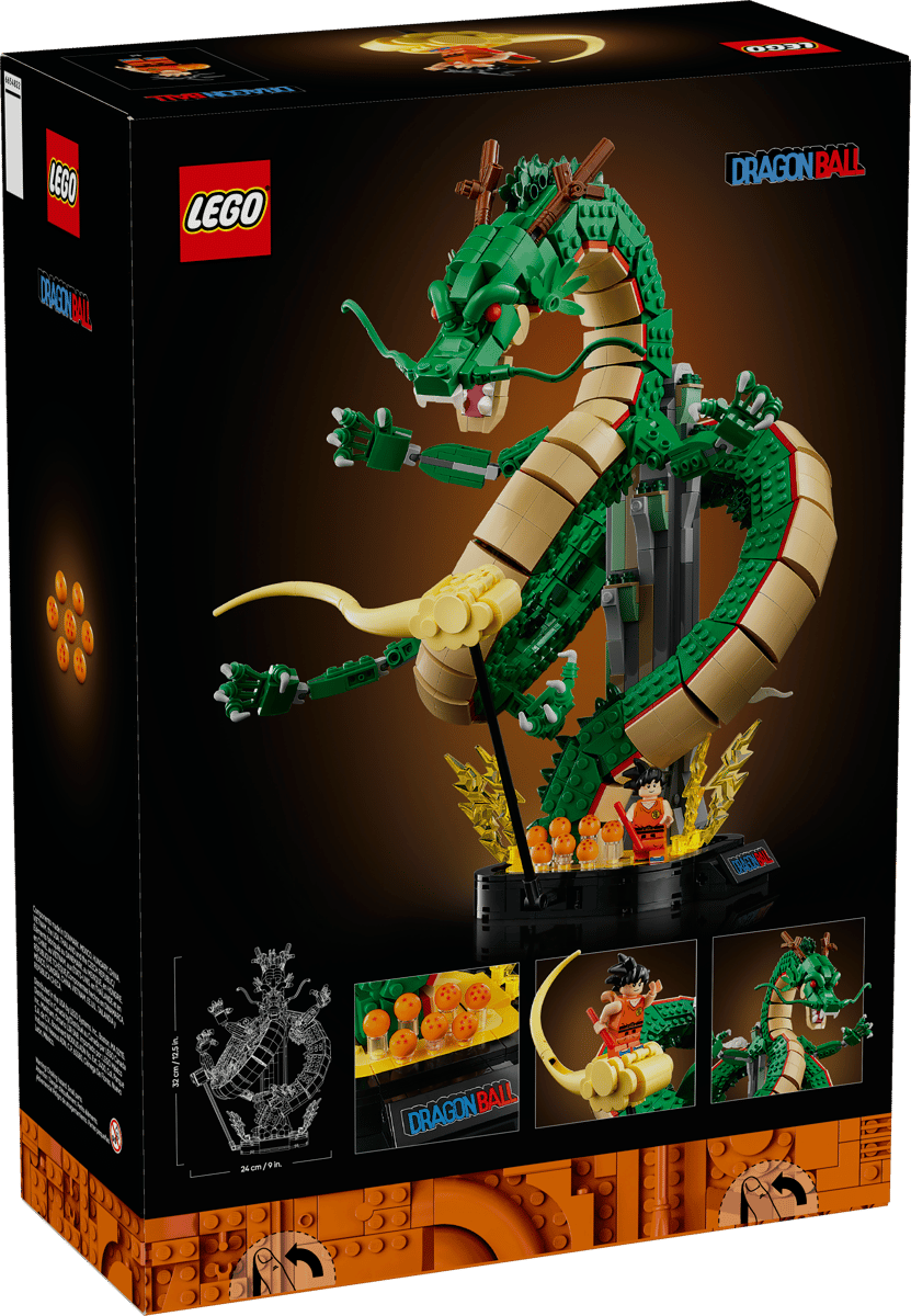 A box of lego dragon
