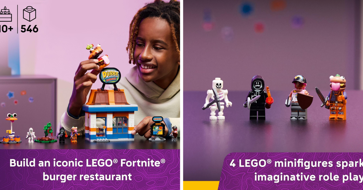Expand your LEGO Fortnite collection with the iconic Durrr Burger Restaurant + four minifigures down at a low Expand your LEGO Fortnite collection with the iconic Durrr Burger Restaurant + four minifigures down at a low