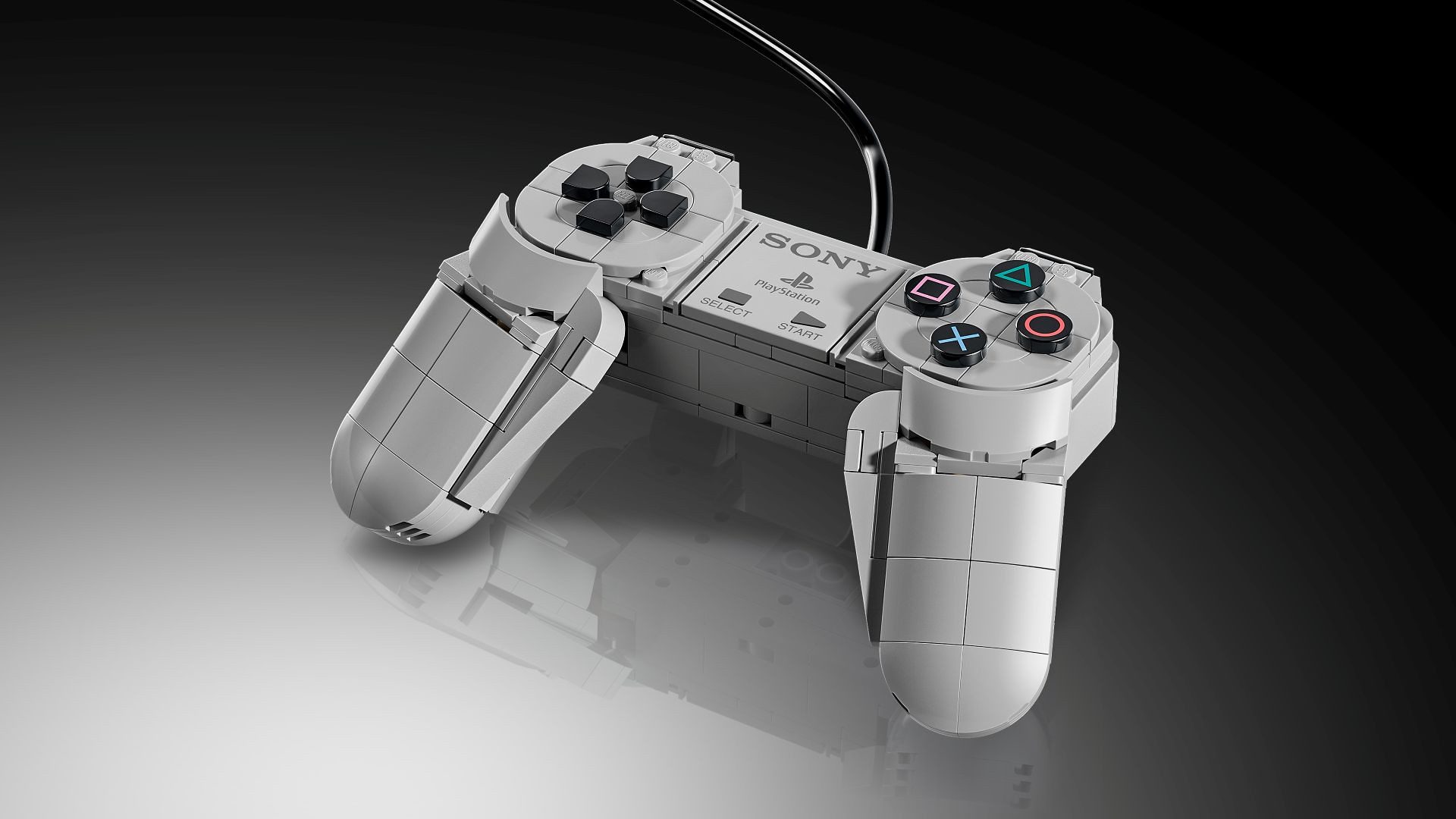 A white video game controller