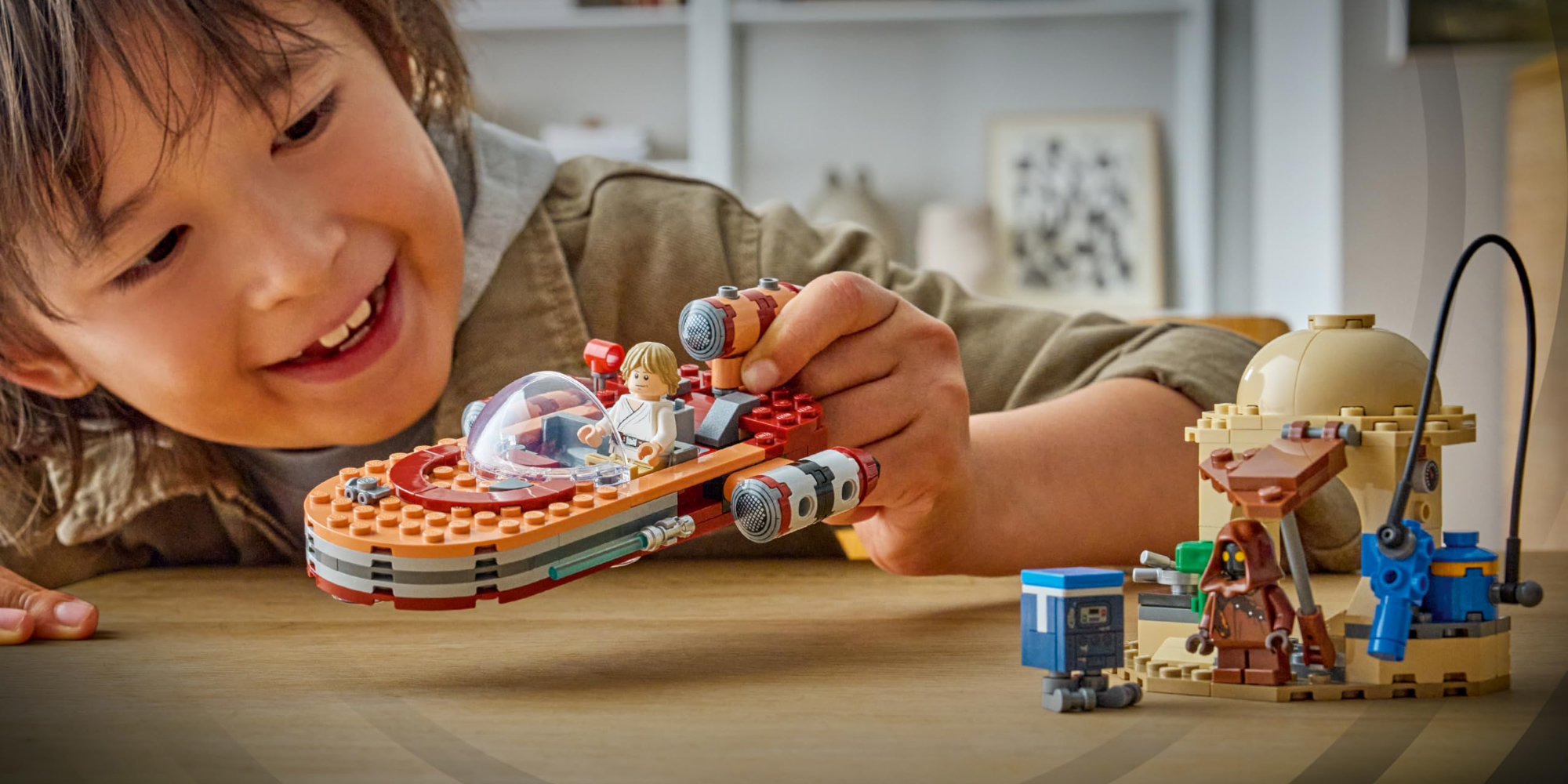 Bring LEGO’s Star Wars SMART Play Luke landspeeder set to your collection while down at $32 right now