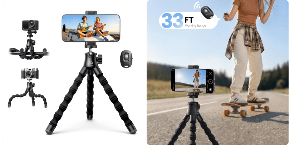 A camera on a tripod