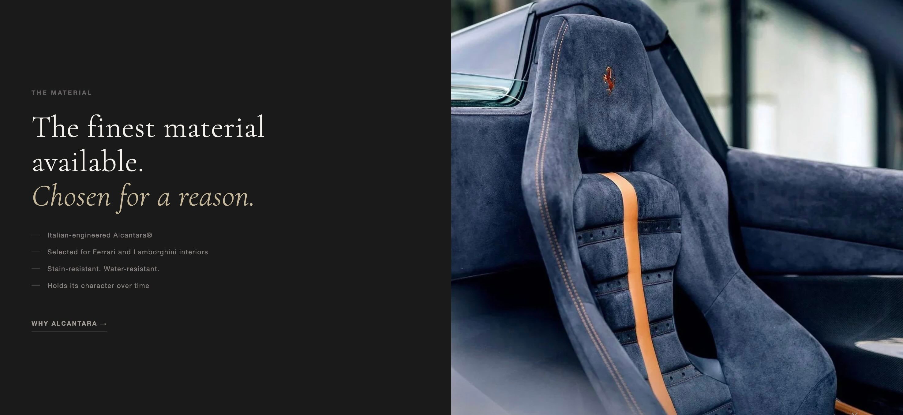 A close up of a car seat