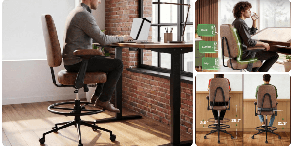 A man sitting at a desk using a laptop