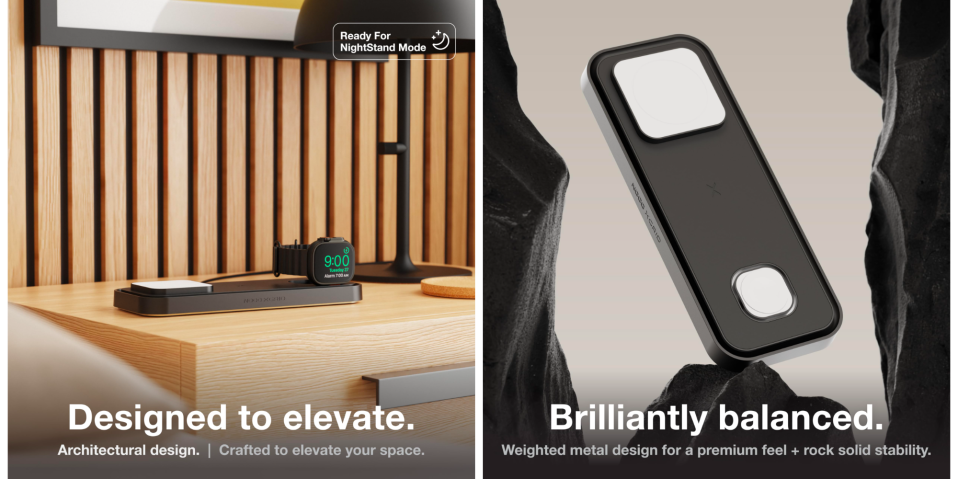A device on a shelf