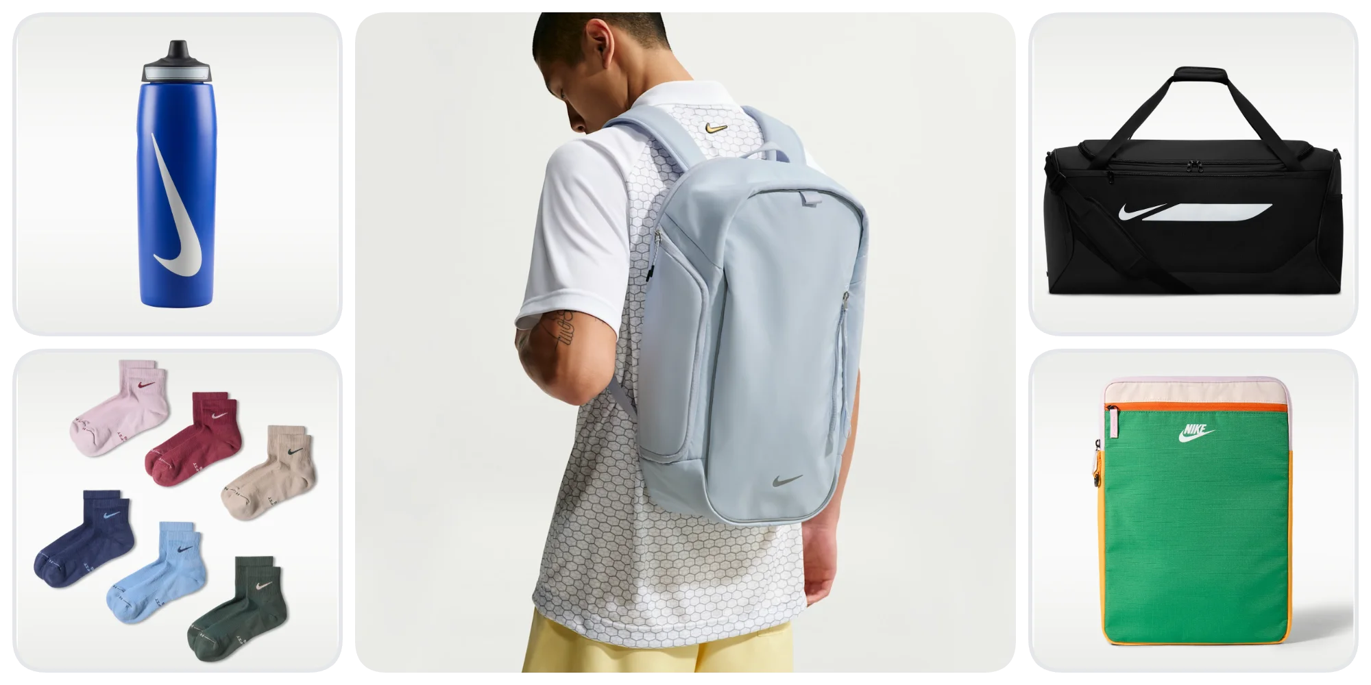 Nike accessories fall as low as $13: Bags, bottles, hats, socks, more