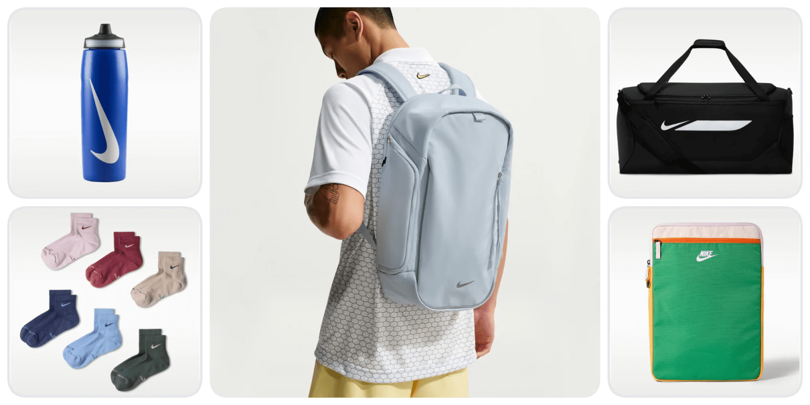 A man wearing a backpack