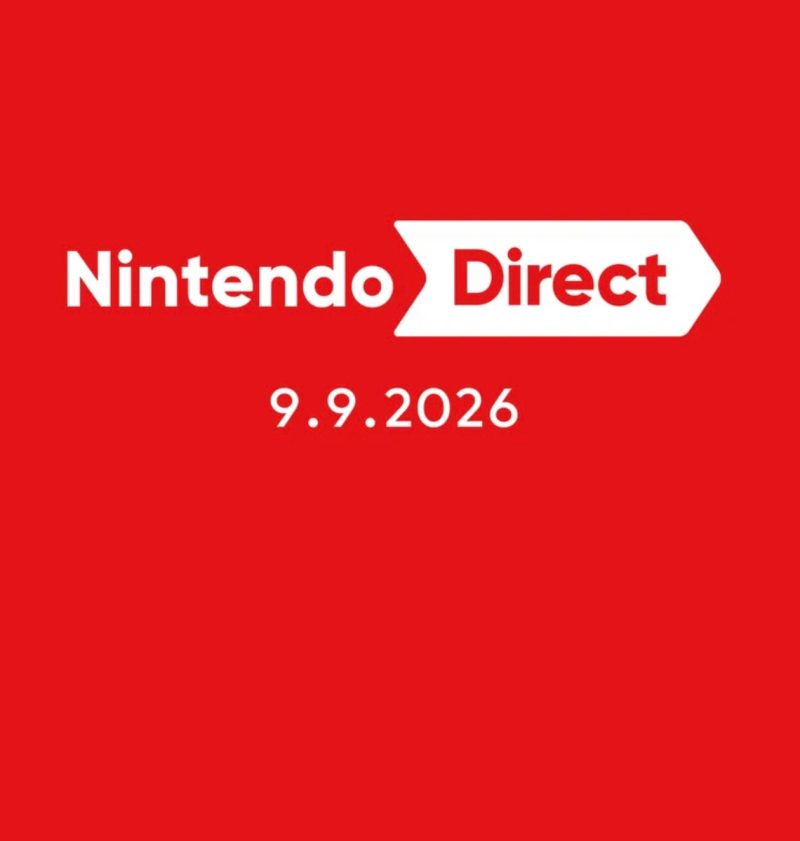 A red background with white text