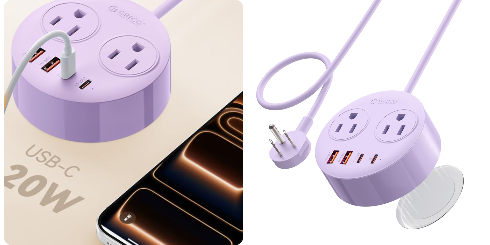 This magnetic USB-C power strip with 10 foot power cord comes in four colorways and is down to $21 (Reg. $30)
