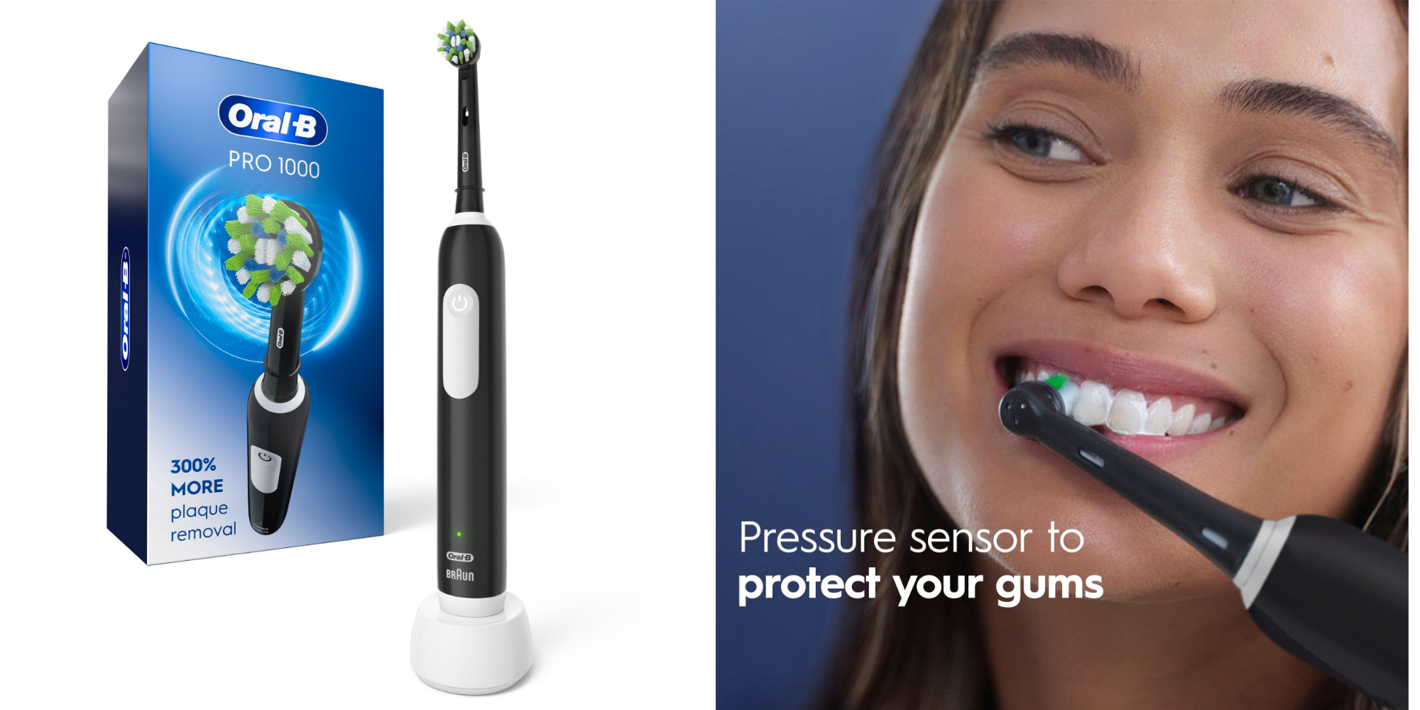 Step up your oral hygiene with this Oral-B Pro 1000 electric toothbrush at $42